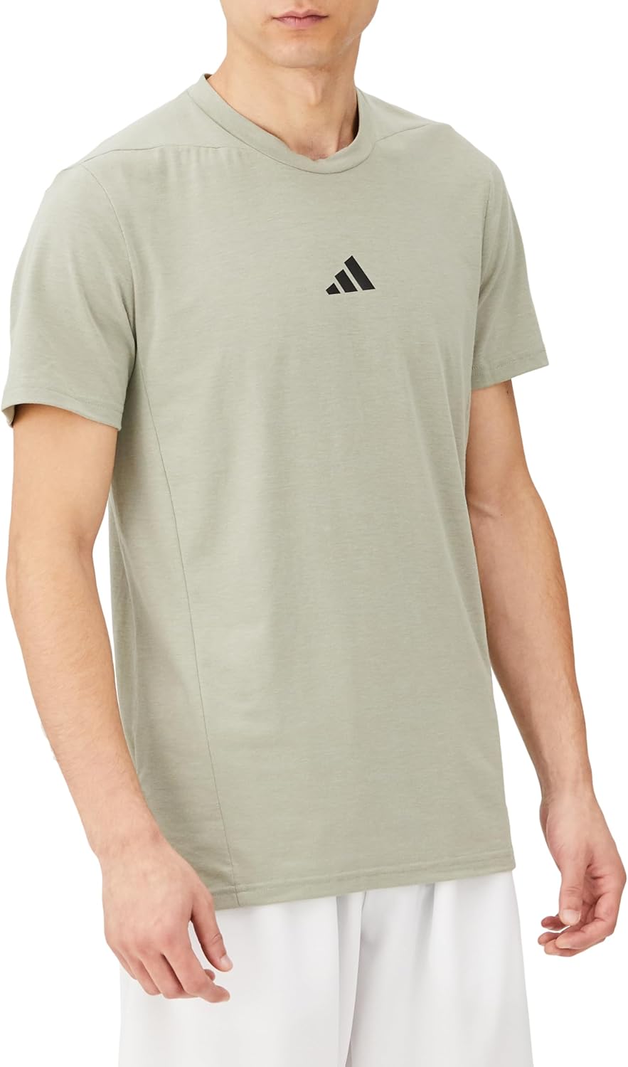 

Мужская футболка с коротким рукавом adidas для тренировок и занятий спортом (IEJ24), серебряный