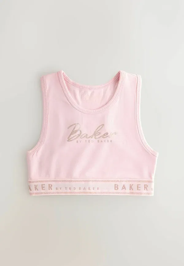 Топ укороченный Regular fit 3 pack Baker By Ted Baker, розовый бант — фото 4