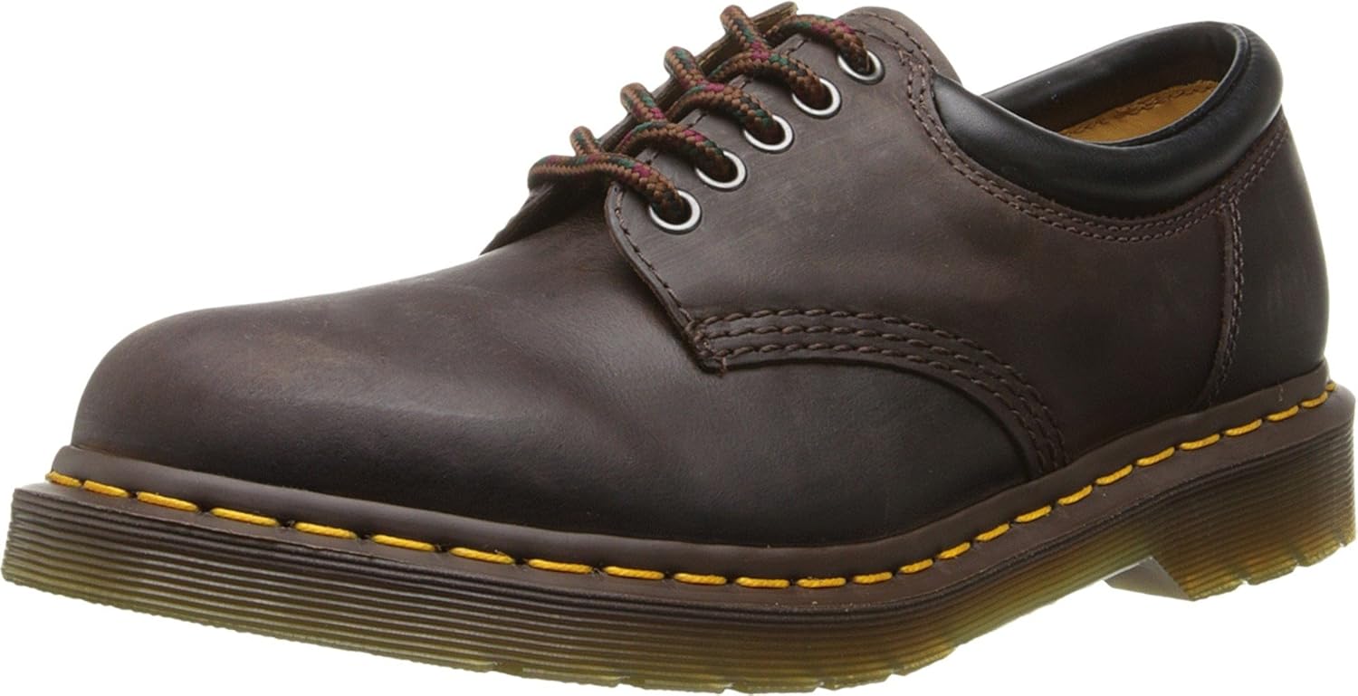 

Dr. Martens Unisex-Adult 8053 5 Eye Padded Collar-u, Dark Brown Crazy Horse