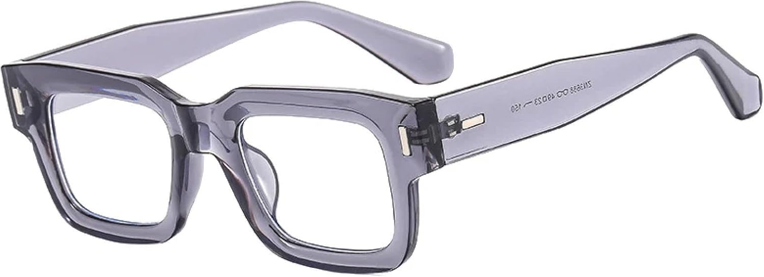 

Солнцезащитные очки с защитой от УФ-излучения UV400 | Женские панк-очки с прозрачными линзами цвета океана | Мужские очки с заклепками для занятий спортом на открытом воздухе и вождения DSVIGF, Grey Clear