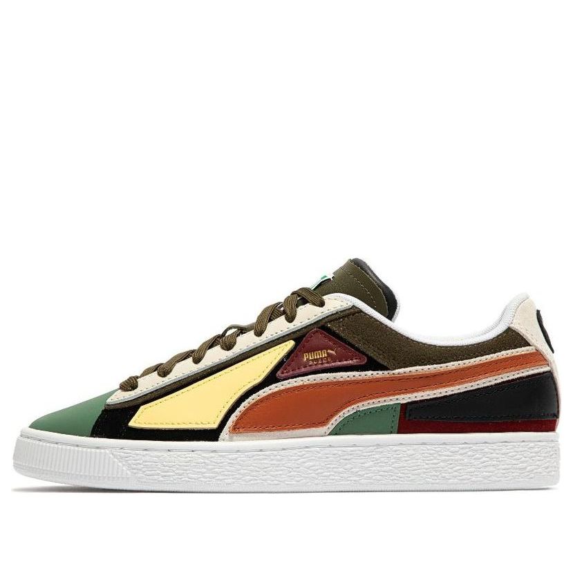 

Кеды PUMA Suede 'Layers - Deep Olive Warm Chestnut', зеленый