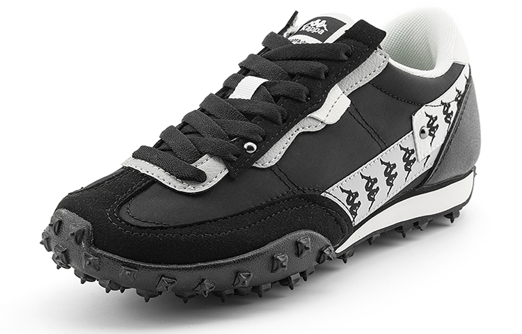Kappa Амортизирующие нескользящие низкие повседневные беговые кроссовки Unisex Black - Black/Tranquil Gray/Korean White-990, цвет Black/Tranquil Gray/Korean White-990 — фото 3