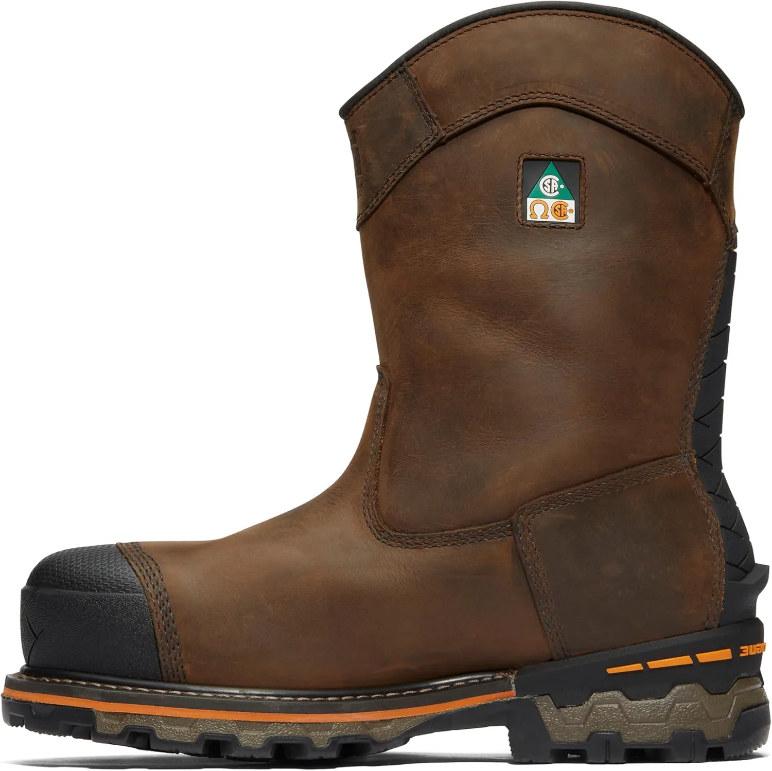 

Мужские ботинки Timberland PRO Boondock Pull-on с композитным носком, устойчивые к проколам, утепленные и водонепроницаемые, коричневый