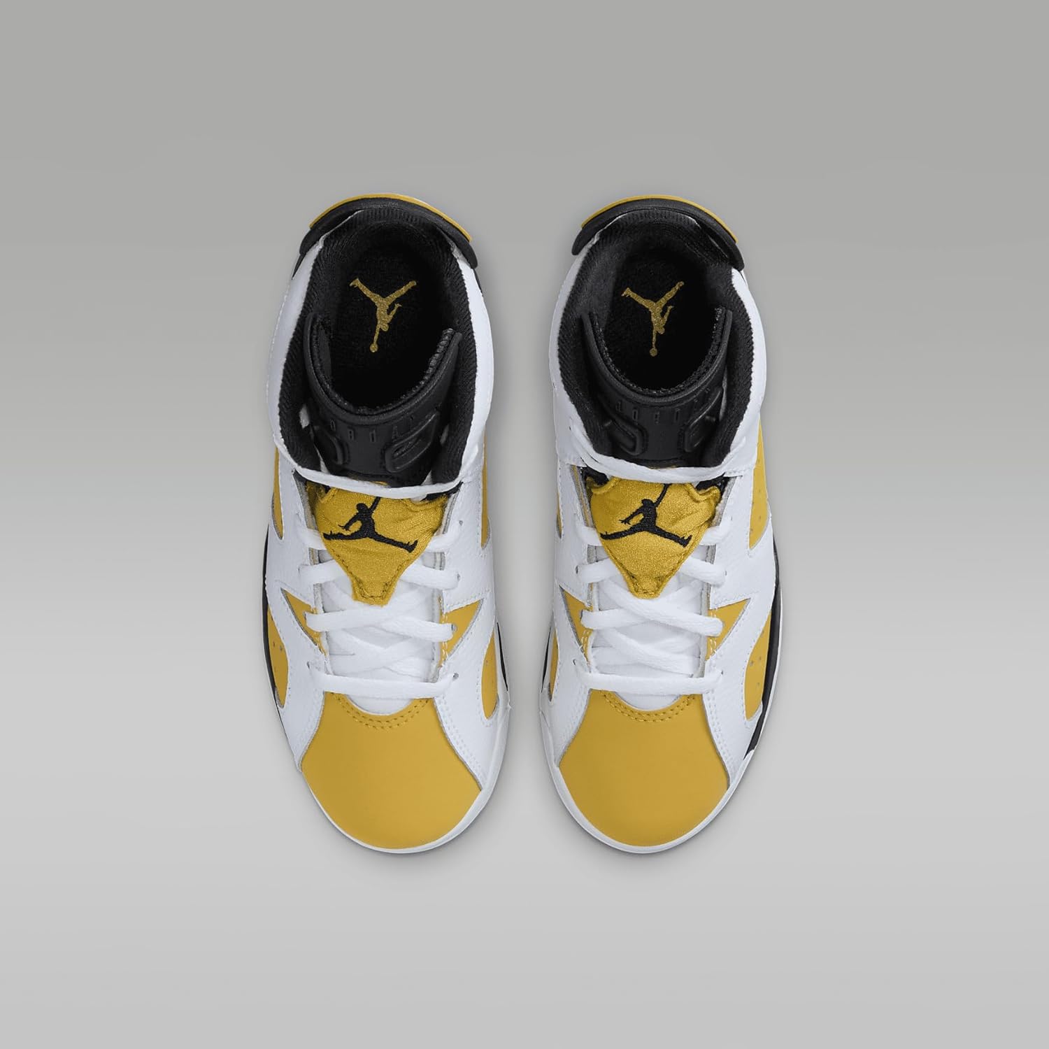 Кроссовки Nike Jordan 6 Retro для мальчиков, белый/черный/желтый — фото 4