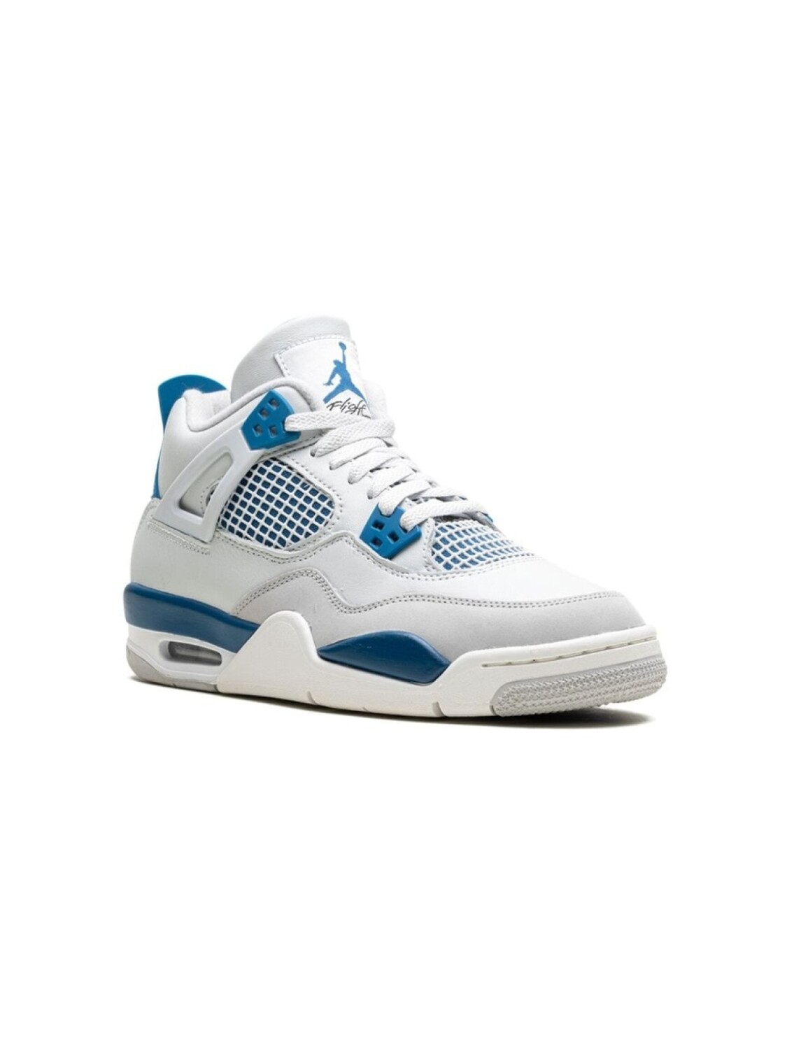 

Кроссовки Air Jordan 4 'Military Blue' Jordan Kids, белый