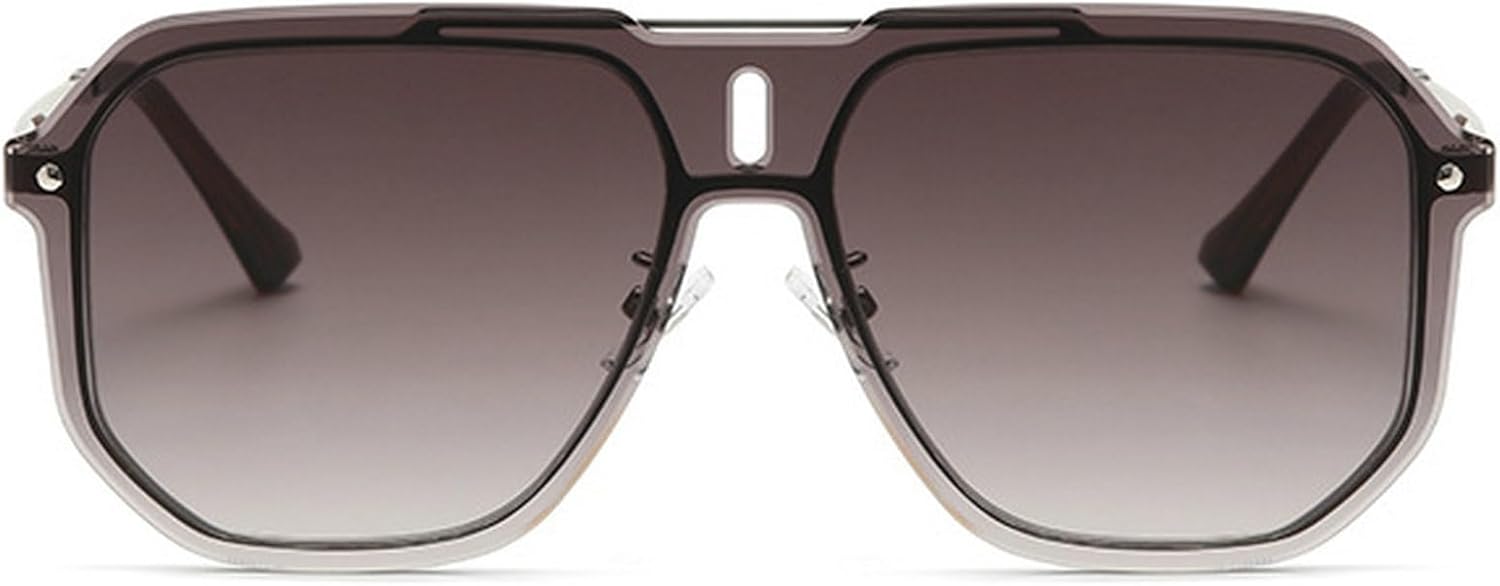 

Модные солнцезащитные очки-пилот для женщин, большие квадратные солнцезащитные очки в винтажном стиле с градиентным переходом цвета, очки с защитой от УФ-излучения UV400 mincl, Brown