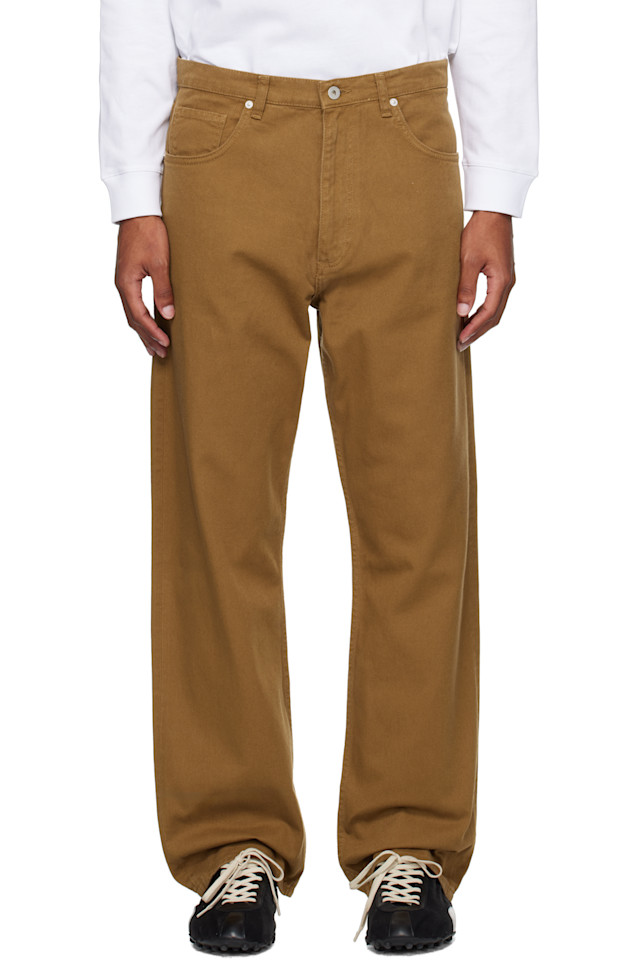 

Брюки Mogens Relaxed с пятью карманами из плотного твила Norse Projects, цвет duck