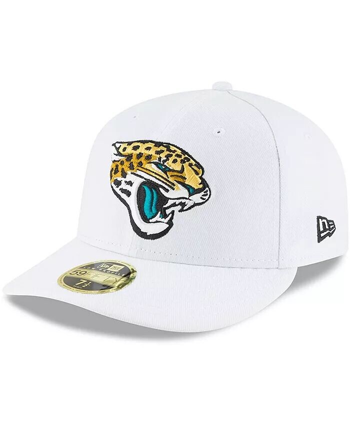 

Мужская белая приталенная шляпа Jacksonville Jaguars Omaha Low Profile 59FIFTY New Era, белый