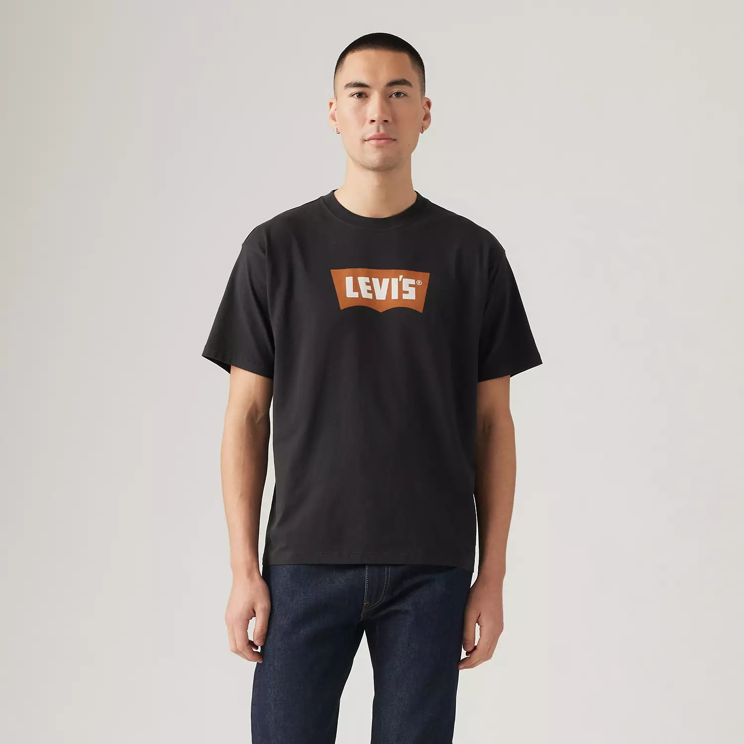 Винтажная футболка с рисунком «крылья летучей мыши» Levi's, коричневый — фото 2