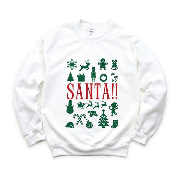 

Свитшот женский с рождественскими иконками Simply Sage Market, White, Белый, Свитшот женский с рождественскими иконками Simply Sage Market, White