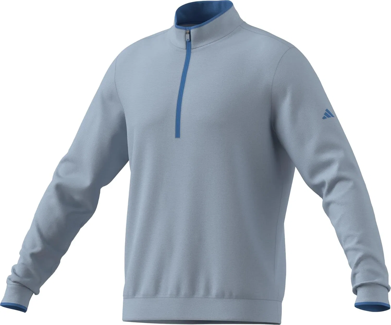 Толстовка Adidas мужская с молнией на четверть, легкая, с защитой от ультрафиолета — фото 3