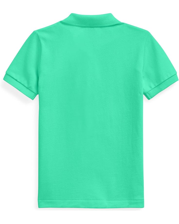 Поло Polo Ralph Lauren Kids Cotton Mesh Polo Shirt, цвет Sunset Green — фото 2