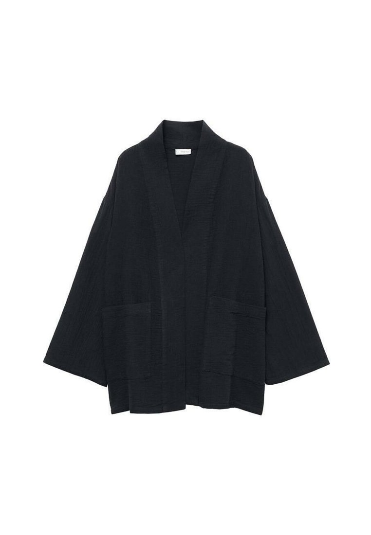 

Короткое пальто OVERSIZED Mango Kids, черный