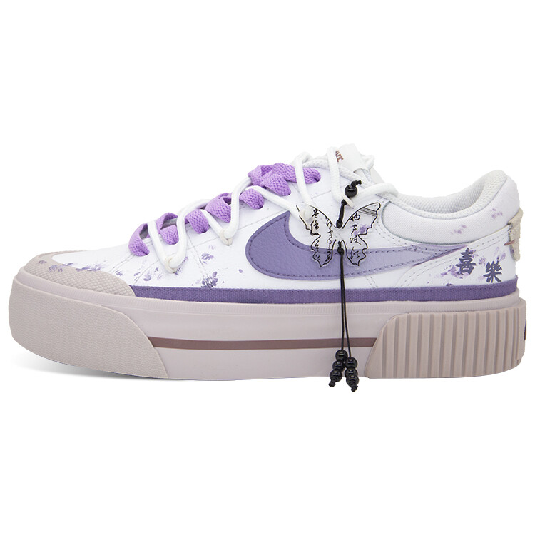 

Кроссовки Nike Court Legacy Skateboarding Shoes Women's Low-top Purple/white, светло-фиолетовый