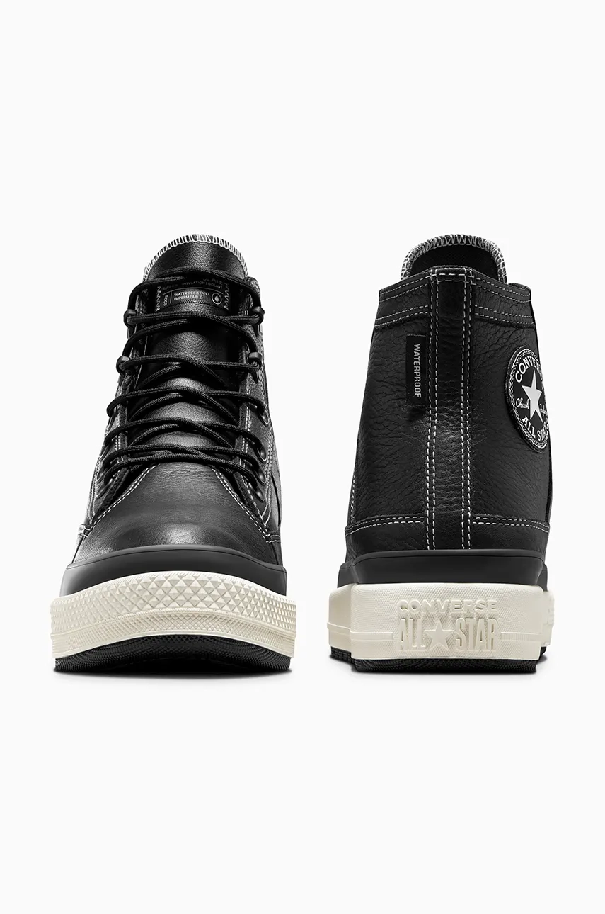 Непромокаемые кожаные кроссовки Chuck Taylor All Star Equip Converse, черный — фото 3
