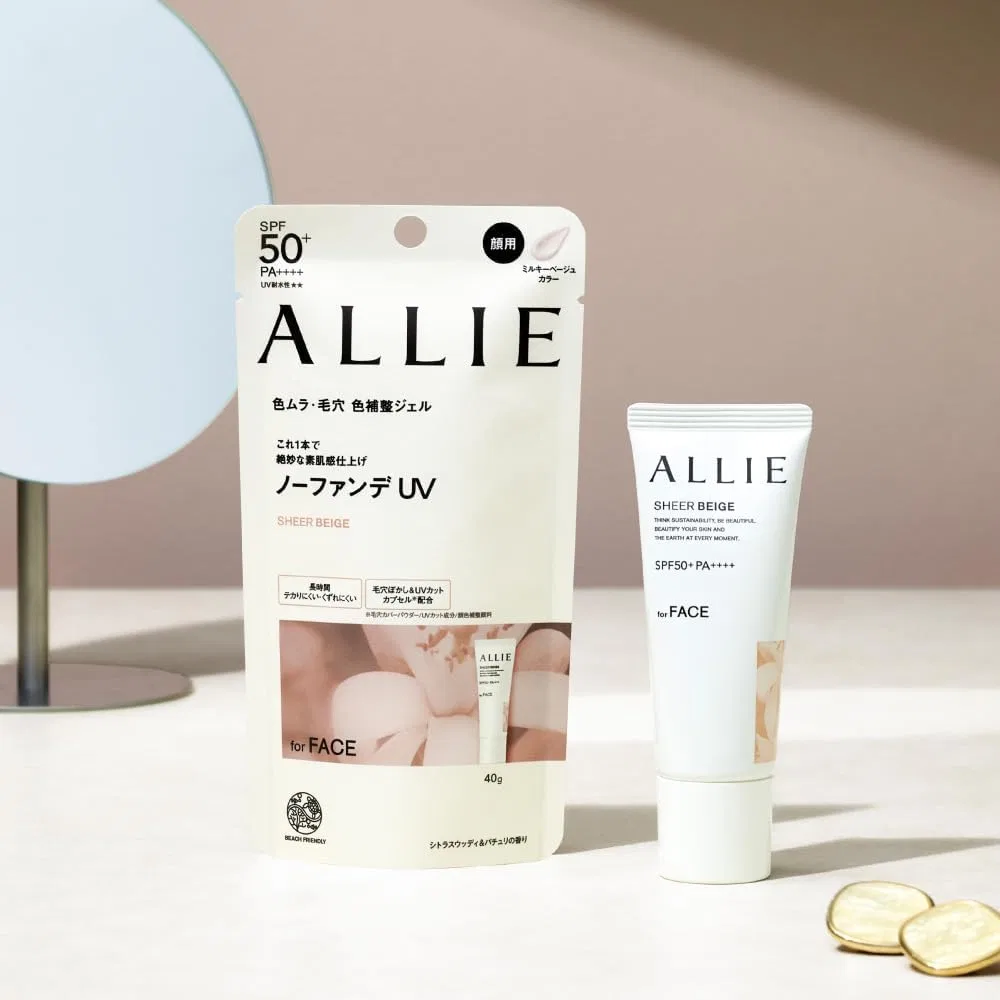 Солнцезащитный крем ALLIE Chrono Beauty Color Tuning UV 03 молочно-бежевый 40 г — фото 3