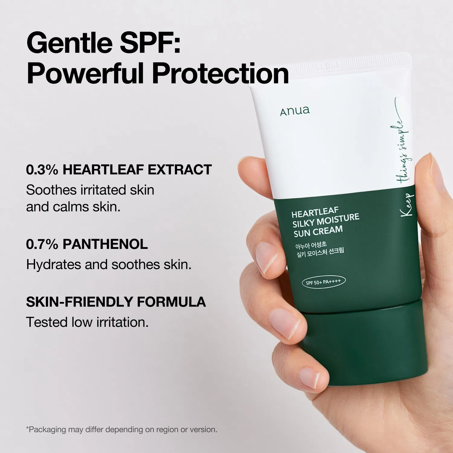 Солнцезащитный крем SPF 50 Silky Moisture, 50 мл Anua — фото 3