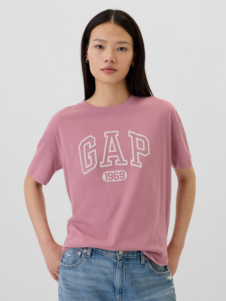 

Футболка оверсайз Gap, розовый