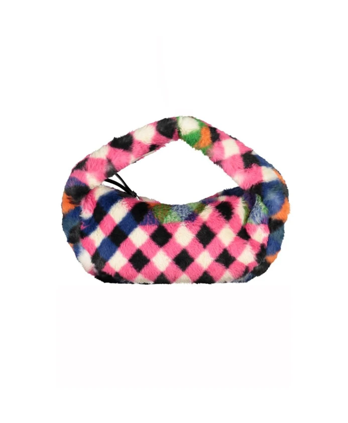 

Черная плюшевая сумочка с контрастными деталями Desigual, мультиколор