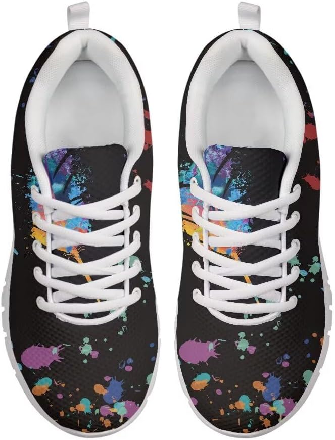 Мужские модные повседневные кроссовки AmzPrint, Colorful Splash Dot Print — фото 2