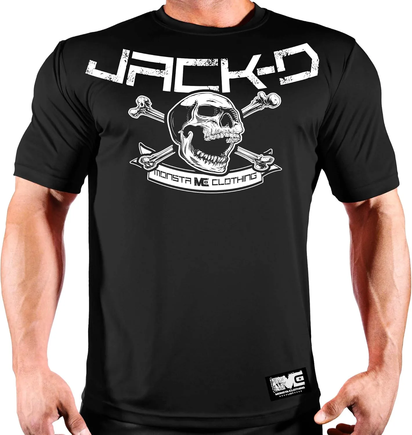 

Monsta Clothing Co. Мужская футболка для тренировок Bodybuilding Workout (Jack-d)