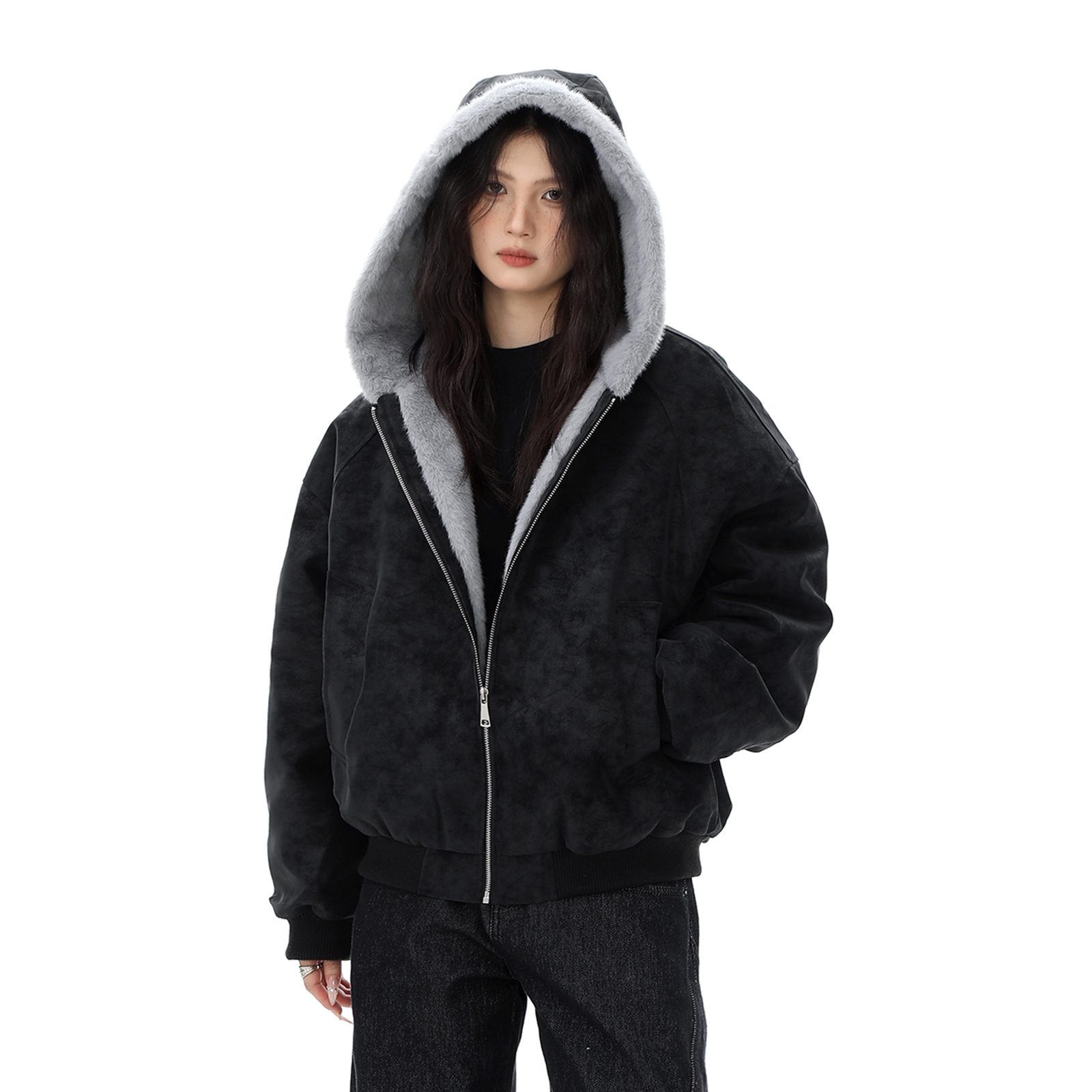 

Пуховик Unisex NEVER RULE, черный