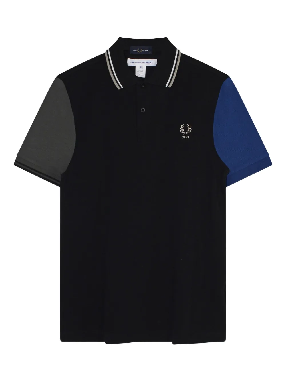 

Рубашка поло в стиле колор-блок из коллаборации с Fred Perry Comme Des Garcons Shirt, черный