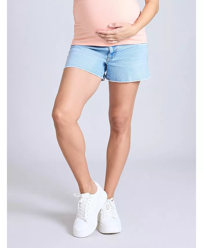 

Джинсовые шорты для беременных с заниженной талией - Motherhood Motherhood Maternity, синий