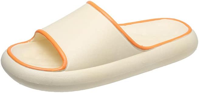 

MATERUIEYES Летние мужские модные домашние шлепанцы для ванной, удобные мужские тапочки, бежевый