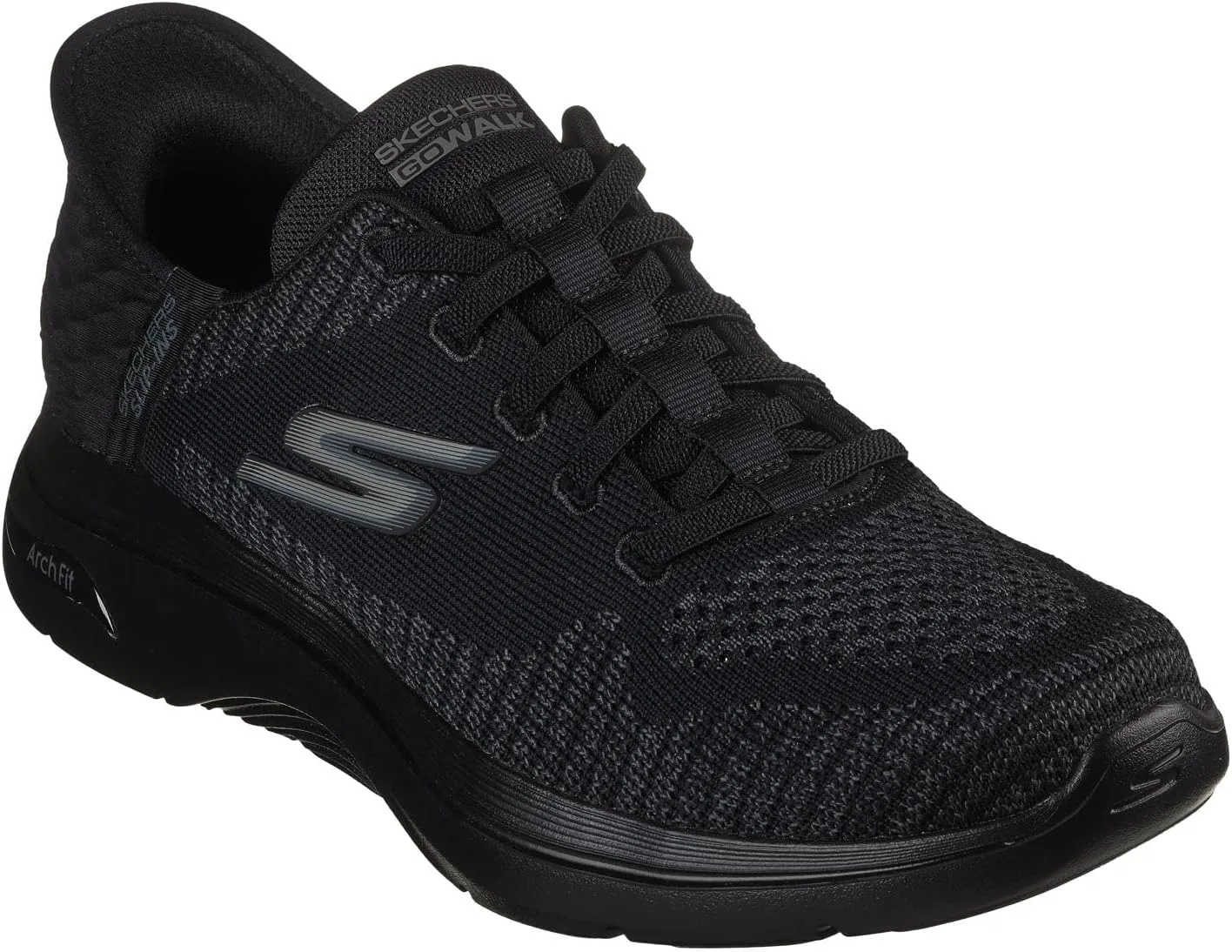 Мужские кроссовки Skechers Go Walk Arch Fit 2.0 - Grand для ходьбы, черный — фото 2