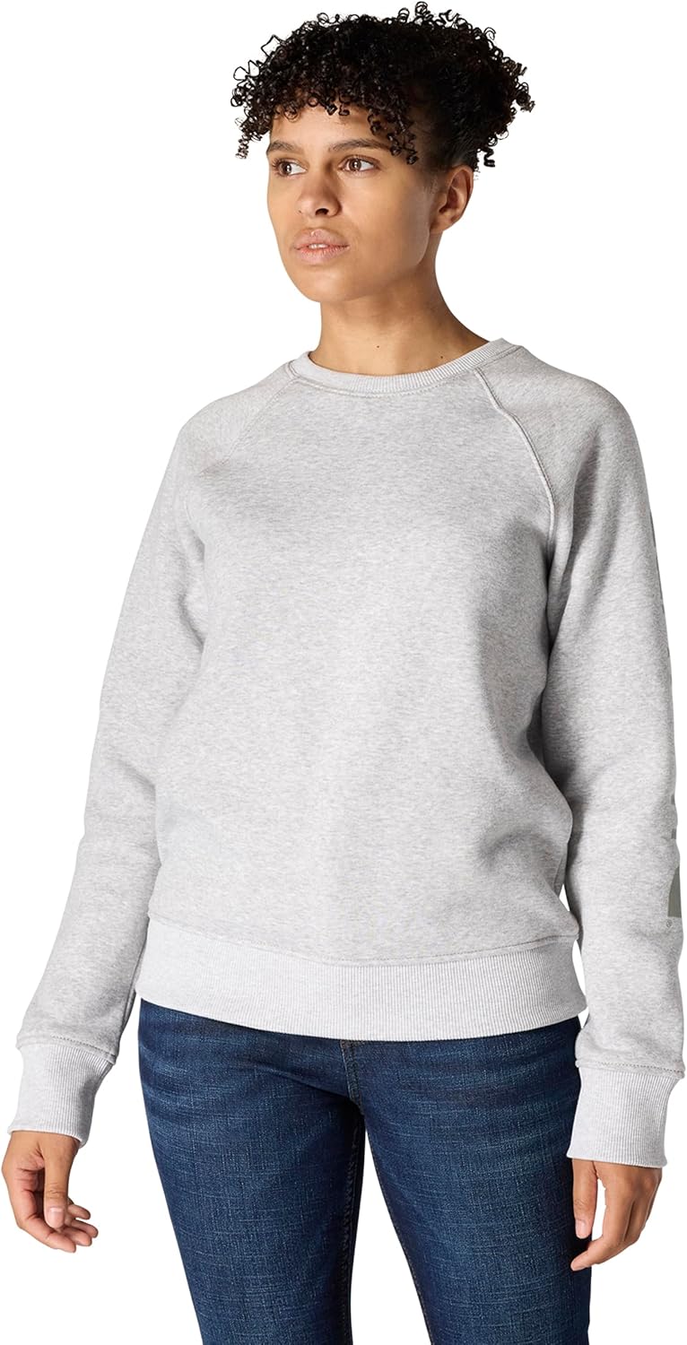 

Женская толстовка Carhartt свободного кроя с круглым вырезом и графикой средней плотности, Heather Grey