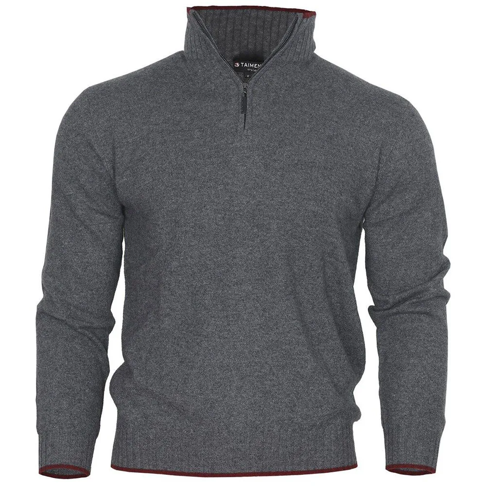 

Толстовка Taimen Cashmere half zip, серый