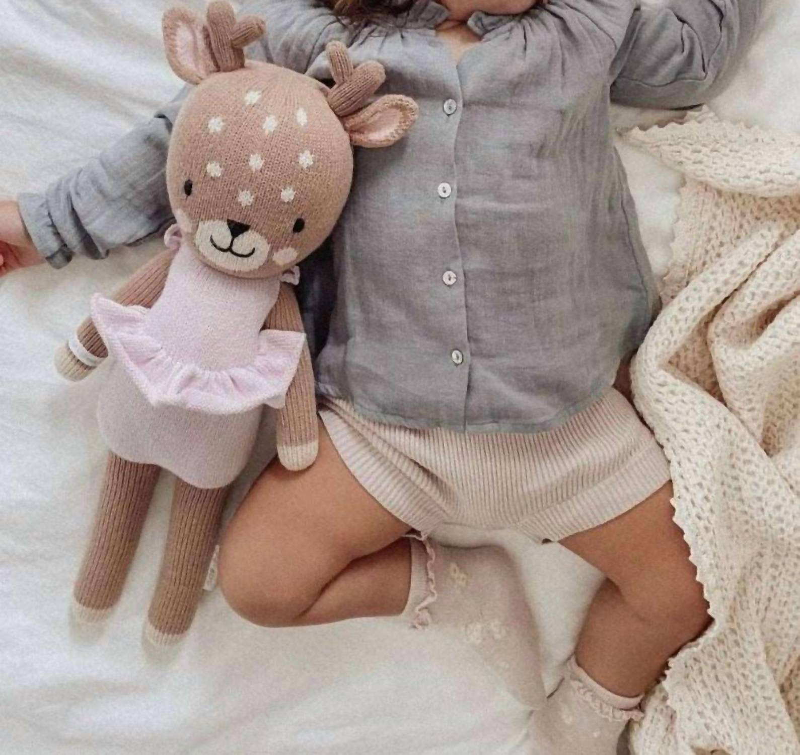 

Блузка из органического муслина и хлопка Emery в сине-сером цвете Le Petit Lapin