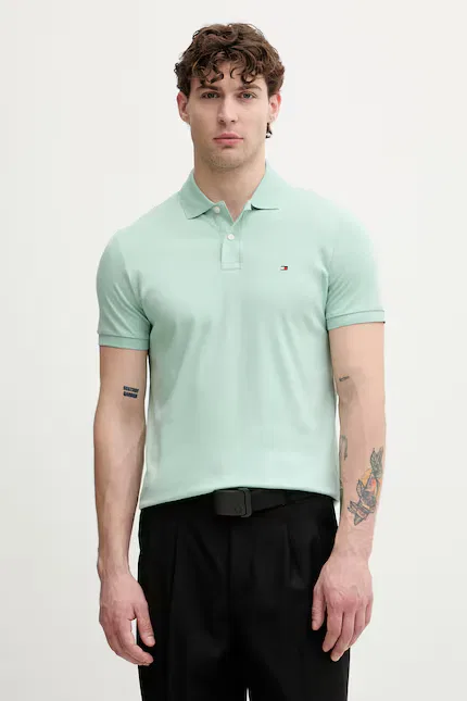 Поло мужское бирюзовое Tommy Hilfiger