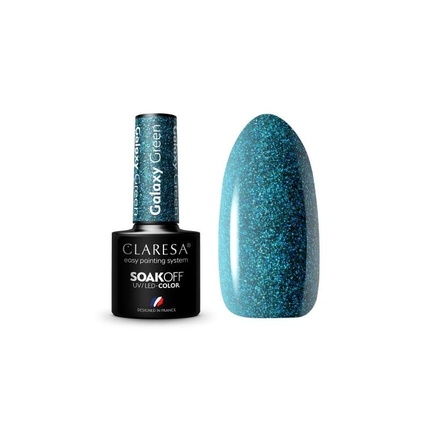 

Лак для ногтей Galaxy Green UV 5 мл Claresa