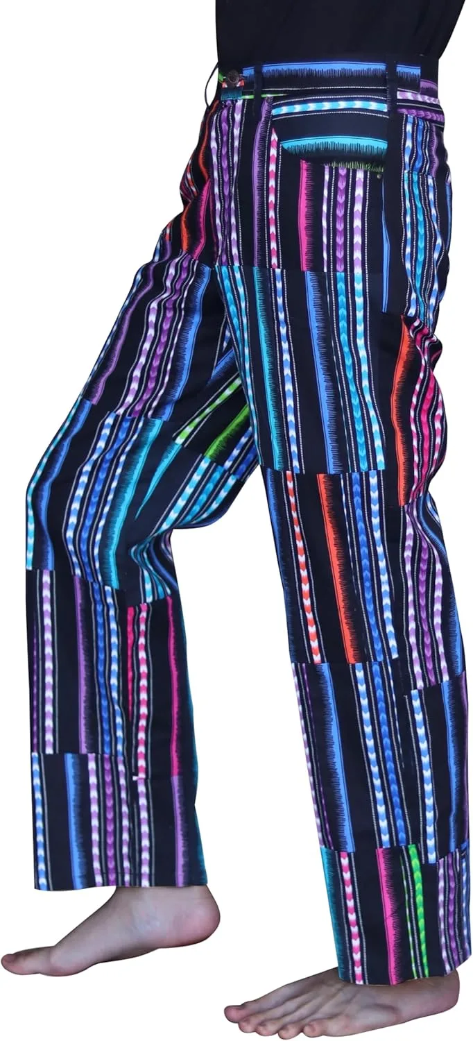 

DA'IKI Fitted Jeans с металлическими пуговицами и хлопковой аппликацией African Dashiki