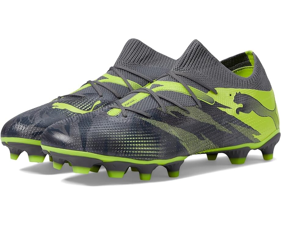 

Кроссовки PUMA Future 7 Match Rush Firm Ground/Artificial Ground, цвет Strong Gray/Cool Dark Gray/Electric Lime, Серый, Кроссовки PUMA Future 7 Match Rush Firm Ground/Artificial Ground, цвет Strong Gray/Cool Dark Gray/Electric Lime