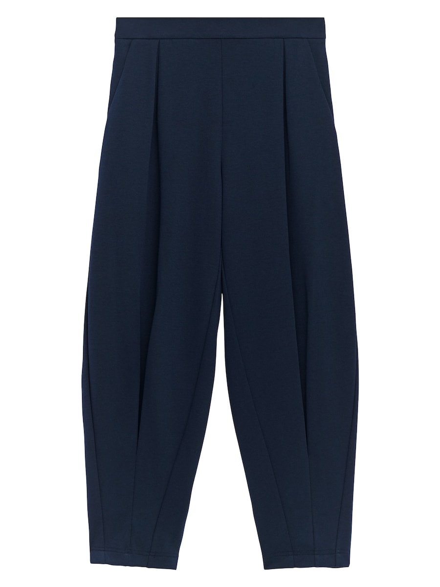 

Зауженные плиссированные брюки Adolfo Dominguez, темно-синий