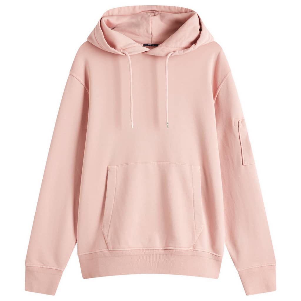 

Диагональная худи с флисом и устойчивой окраской C.P. Company, цвет misty rose