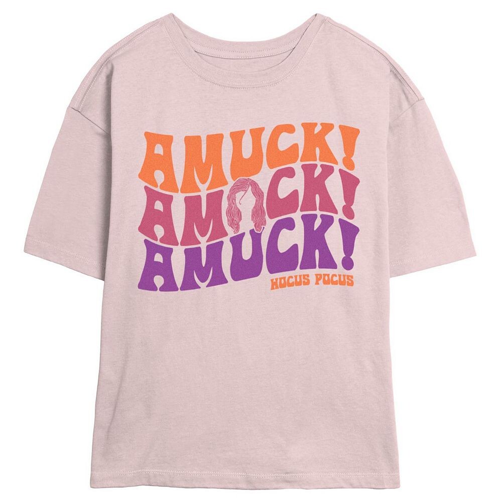 

Футболка с рисунком скиммера Disney's Hocus Pocus Amuck Amuck Amuck Juniors, цвет Blush