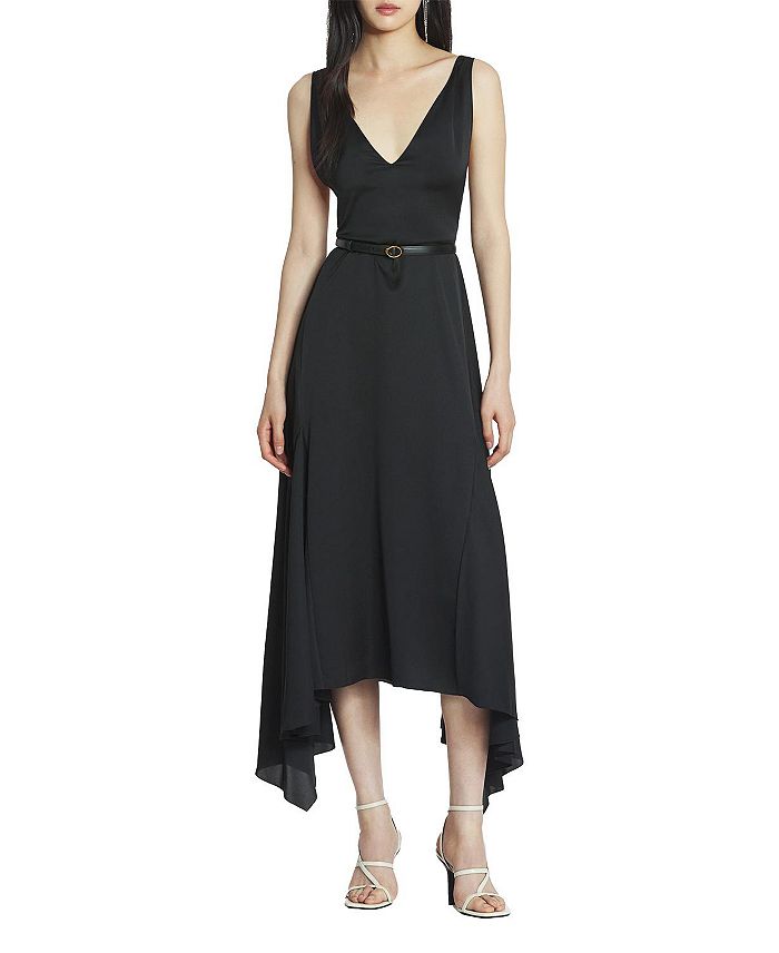 

Шелковое платье в стиле боулинг Lanvin, черный