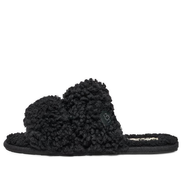 Тапочки maxi curly scuffetta 'black' Ugg, черный