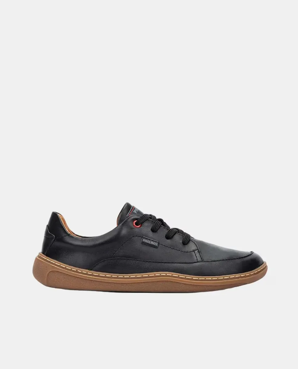 Кожаные кроссовки коричневого цвета Pikolinos, черный