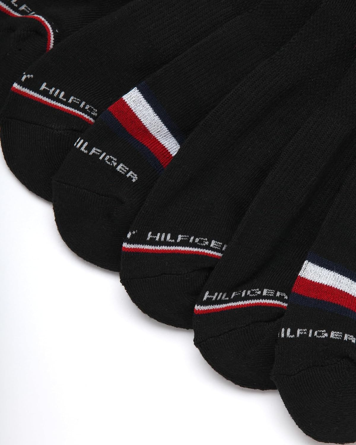 Мужские носки Tommy Hilfiger Quarter - 12 пар носков с поддержкой свода стопы, эластичные, спортивные, для мужчин (7-12 лет), Coal Black — фото 4