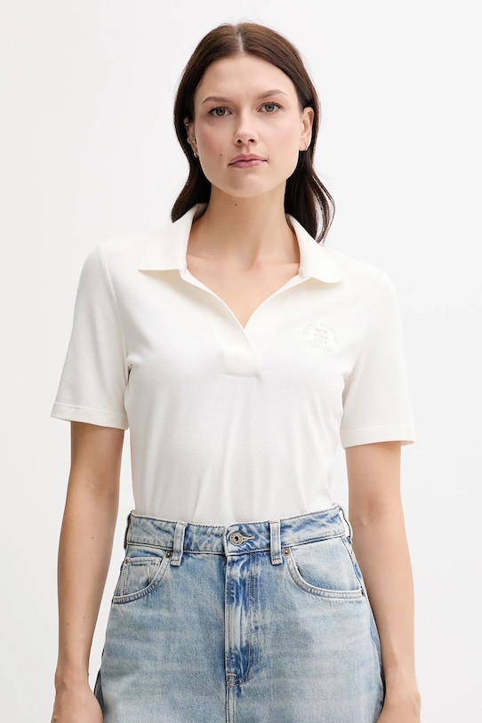 

Поло Tommy Hilfiger, бежевый
