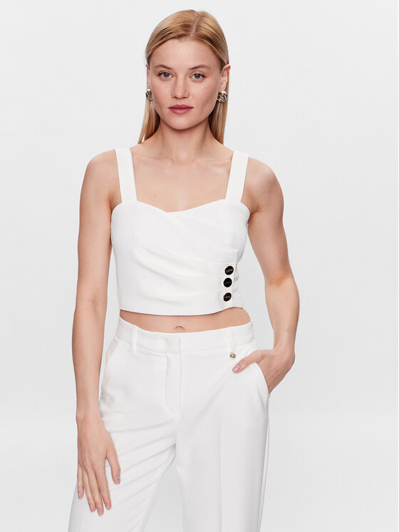 

Топ regular fit CA3095 T2200 Liu Jo, белый