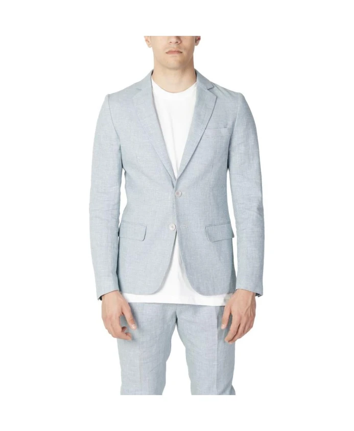 

Зеленый льняной пиджак, летний костюм Antony Morato, синий