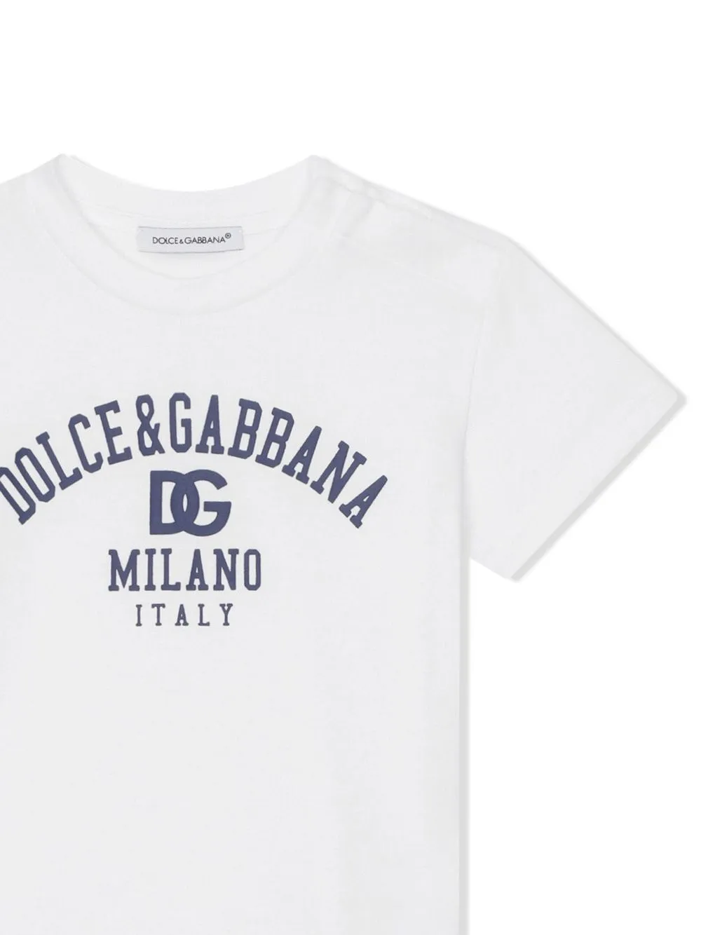 Футболка с логотипом Dolce & Gabbana Kids, белый — фото 3