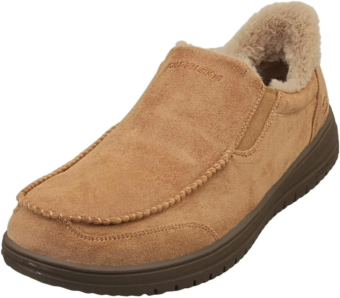Мужские мокасины Skechers Murette Scofield, Tan Microfibre