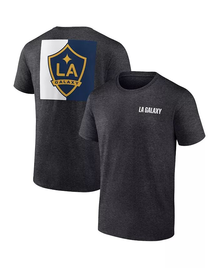 

Футболка мужская Heather Charcoal Los Angeles Galaxy Iconic Blocked-Out Fanatics